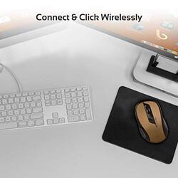 Promate Clix-7 Wireless Optical Normal Mouse, Gold