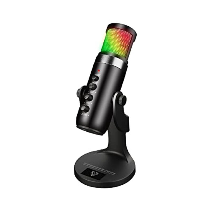 Vertux Unidirectional Hyper Sensitive Cardioid Gaming Microphone for PC, PS4 and Mac, Black