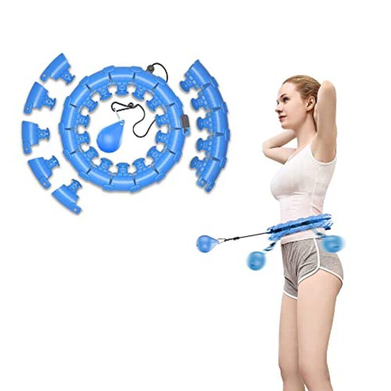 

Element 2 IN 1 Smart Rotating Abdominal Fitness Hula Hoop, 24 inch, Blue