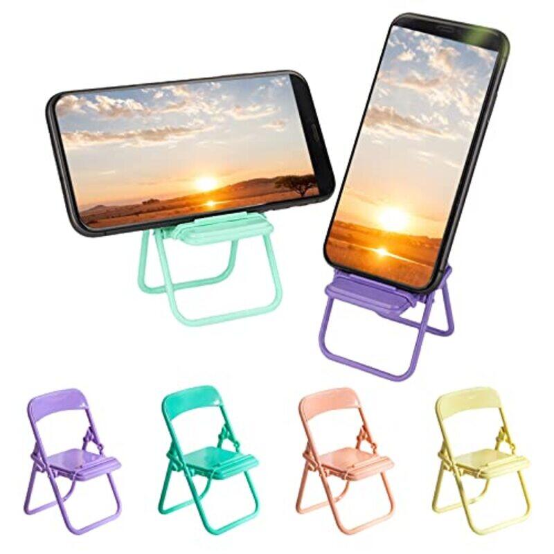 

GserGdK Mini Chair Shape Foldable Cell Phone Stand, Multicolour