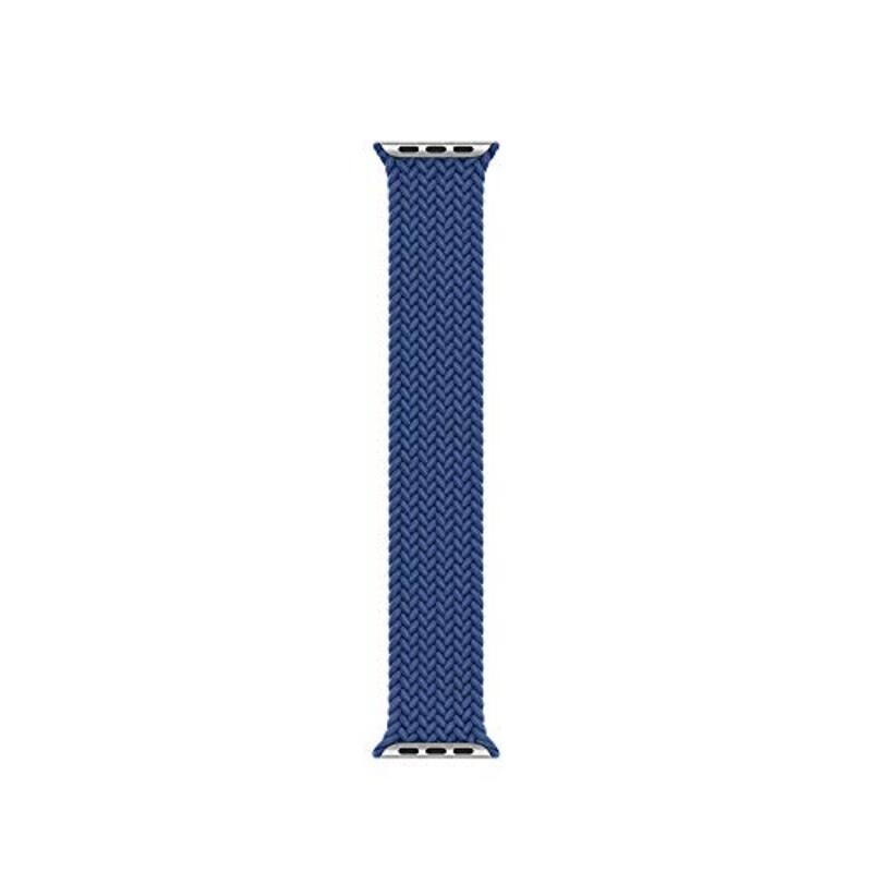 Watch Braided Solo Loop Replacement Band Soft Polyester Breathable for Apple Watch 38/40mm, Atlantic Blue