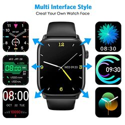 Riversong 2022 for Android and iPhone Compatible Smartwatch, Black