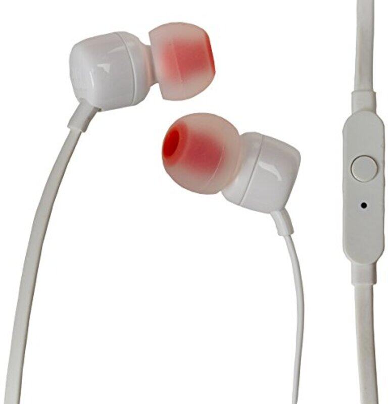 

JBL T110 3.5 mm Jack In-Ear Earphones, White