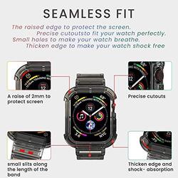 Watch Sport Replacement Silicon Wrist Strap Band for Apple Watch 38/40mm, Clear