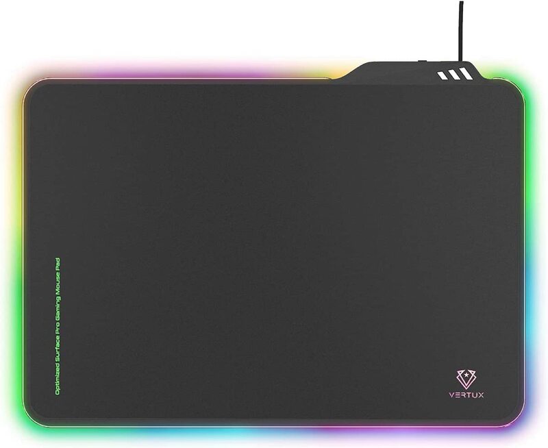 Vertux Anti-Friction Gaming Mouse Pad, Black