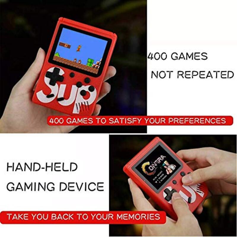 SUP Game Box Plus 400 in 1 Retro Games Upgraded Version Mini Portable Handheld Console, Black