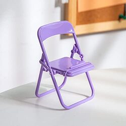 GserGdK Mini Chair Shape Cell Phone Foldable Mobile Phone Holder, Purple