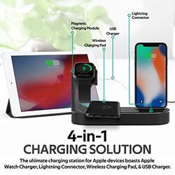 Promate Wireless Charging Station for Apple, Black