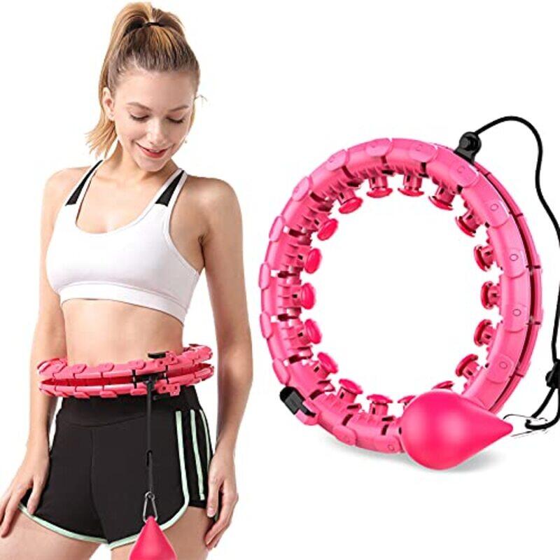 

Aufglo Smart Fitness Hula Hoop, 51 inch, Pink