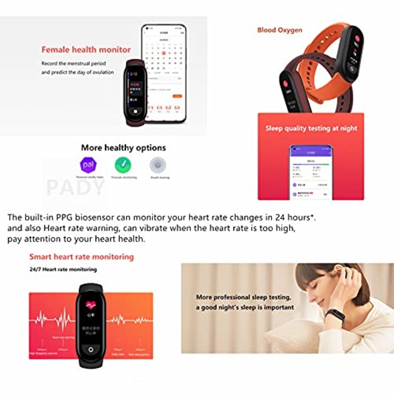 Xiaomi Mi Band 6 Smartwatch, Black