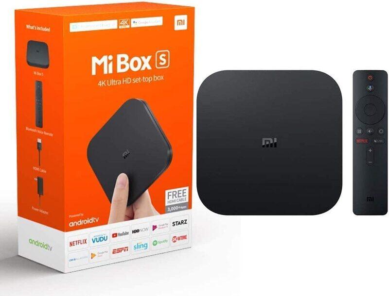 

Xiaomi Mi TV Box S Smart Intelligent 4K Ultra HD Media Player, International Version, Black