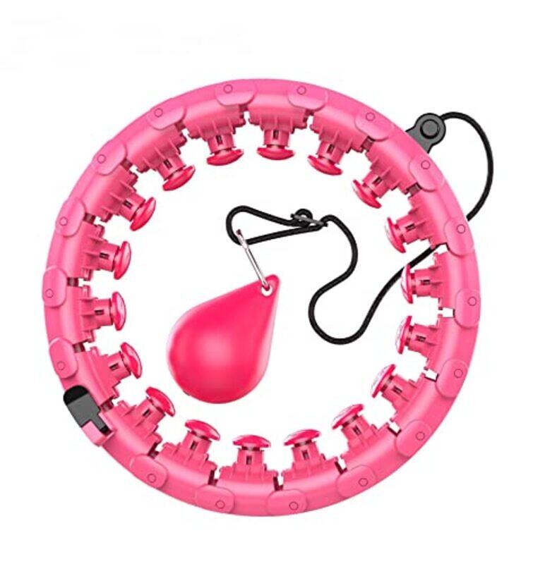 

Rieo Intelligent Weight Scale Hula Hoop, 24 inch, Pink