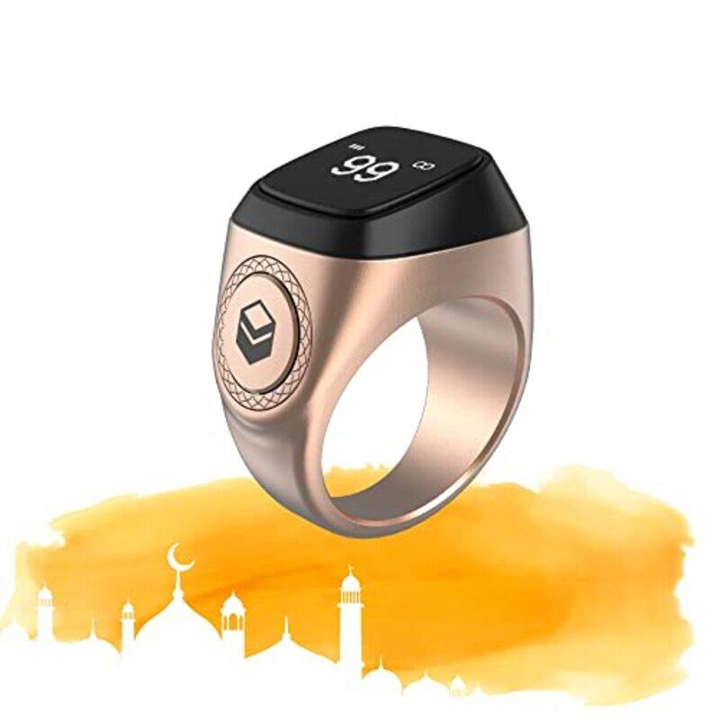 

iQibla Elegant Water Resistant Smart Ring, 20mm, Rose Gold