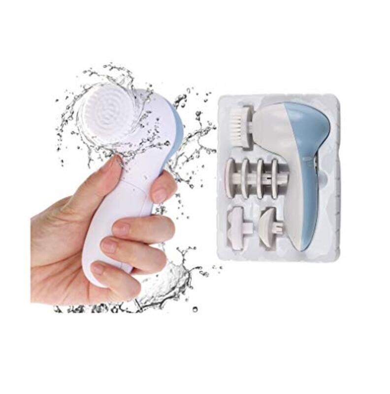 

JZA 7 in 1 Electric Callous Cleanser & Facial Brush Remover Massager, White