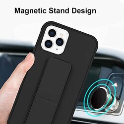 SM-Donewell iPhone 13 Pro Max Case with Magnetic Foil Flip Stand Back Cover, Black