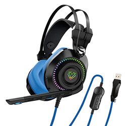 Vertux High-Definition Game Command Over-Ear Gaming Headset for PlayStation, Xbox, PC, Smartphones, Tablets, Blue