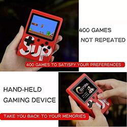 SUP Game Box Plus 400 in 1 Retro Games Upgraded Version Mini Portable Handheld Console, Red