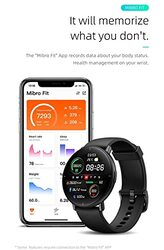 Jenny Mibro Lite Smartwatch, Spanish Black