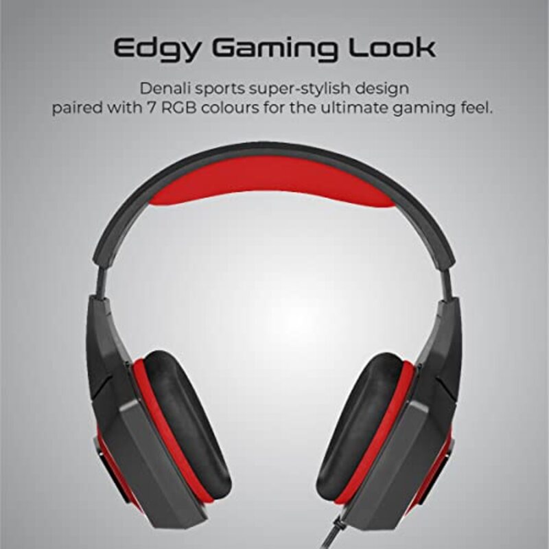 Vertux 3.5mm Wired Over-Ear Gaming Headphones for PC, Xbox One, PS4 & Smartphones, Red