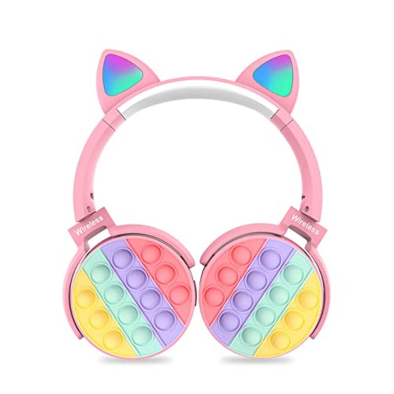 

Fidget Wireless On-Ear Pop Bubble Headphones, Pink