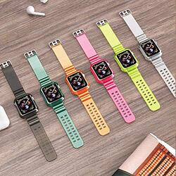 Watch Sport Replacement Silicon Wrist Strap Band for Apple Watch 38/40mm, Clear