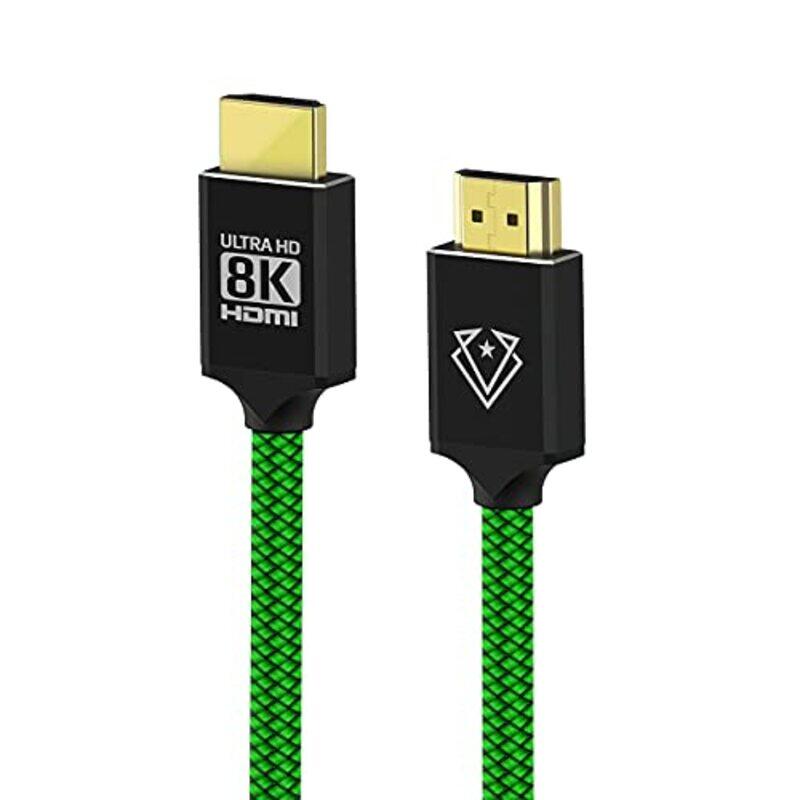 

Vertux 1.5-Meter 2.0 HDMI Nylon Braided Cable, High-Speed HDMI Male to HDMI, with Ethernet Support, Green