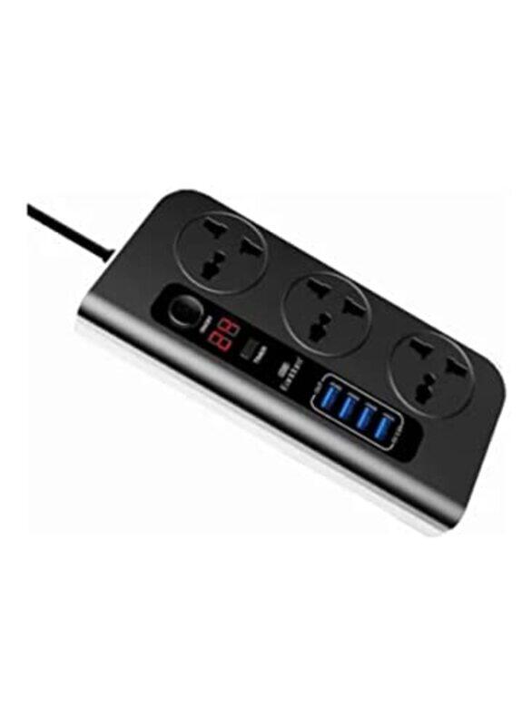 

Earldom Multi-Functional Sockets Power Extension Strip, Black