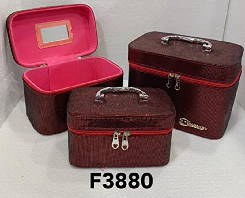 

Generic Makeup Box Set, 3 Pieces, F3880-1, Multicolour