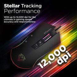 Vertux Rodon Optical Gaming Mouse for PC, Black