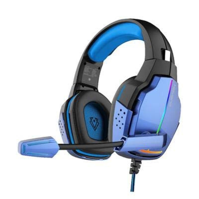 Vertux Havana Wired Over-Ear Gaming Headset for PS4, Xbox, One, Laptops, Smartphones, Blue