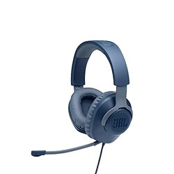 JBL Quantum 100 Wired Over-Ear Gaming Headphones for PC, Mac, Xbox, PS4 and Nintendo Switch, Blue