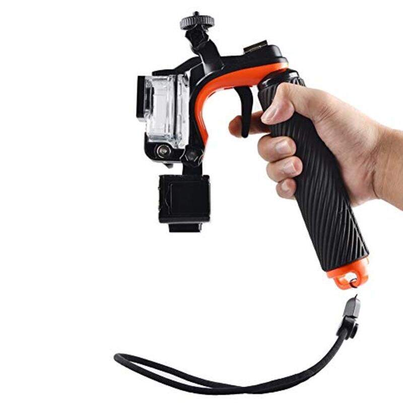 

Xusuyunchuang Floating Hand Grip Bobber Handle with Shutter Pistol Trigger for GoPro Hero 3/3+/4 Action, Black