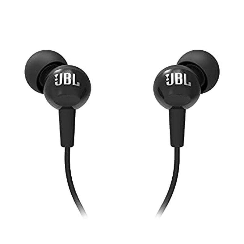 

JBL C100SI 3.5 mm Jack In-Ear Earphones with Mic, Black