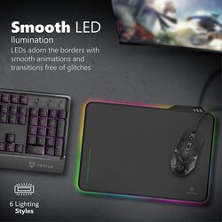 Vertux Anti-Friction Gaming Mouse Pad, Black