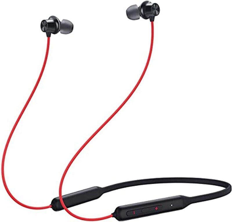 

Oneplus Bullets Wireless Z Bass Edition In-Ear Neckband Earphones, Black/Red