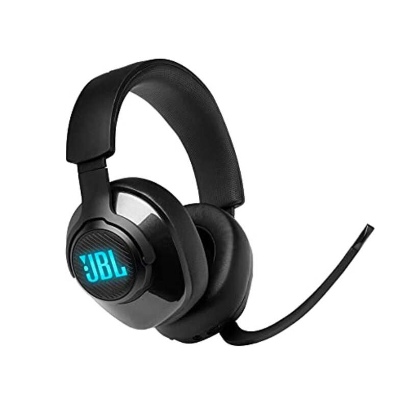 JBL Quantum 400 Wired Over-Ear Gaming Headphones for PC, Xbox, PlayStation, Nintendo Switch, Mobile, Mac, Black