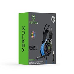 Vertux High-Definition Game Command Over-Ear Gaming Headset for PlayStation, Xbox, PC, Smartphones, Tablets, Blue