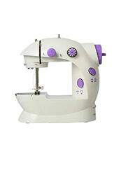 Margoun SM-202A Portable Mini Sewing Machine with LED Light and Foot Pedal, White