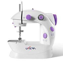 UKICRA Mini Sewing Machine -202A - Electric Portable Household Sewing Machine for Beginners Electric Speed Crafting Mending Machine