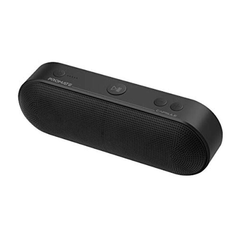 

Promate Portable Wireless Bluetooth Speaker With Mic 6W Hd Sound Quality 3H Playtime Fm Radio, Black