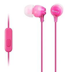 Sony 3.5mm Jack In-Ear Earphones with Mic, Pink