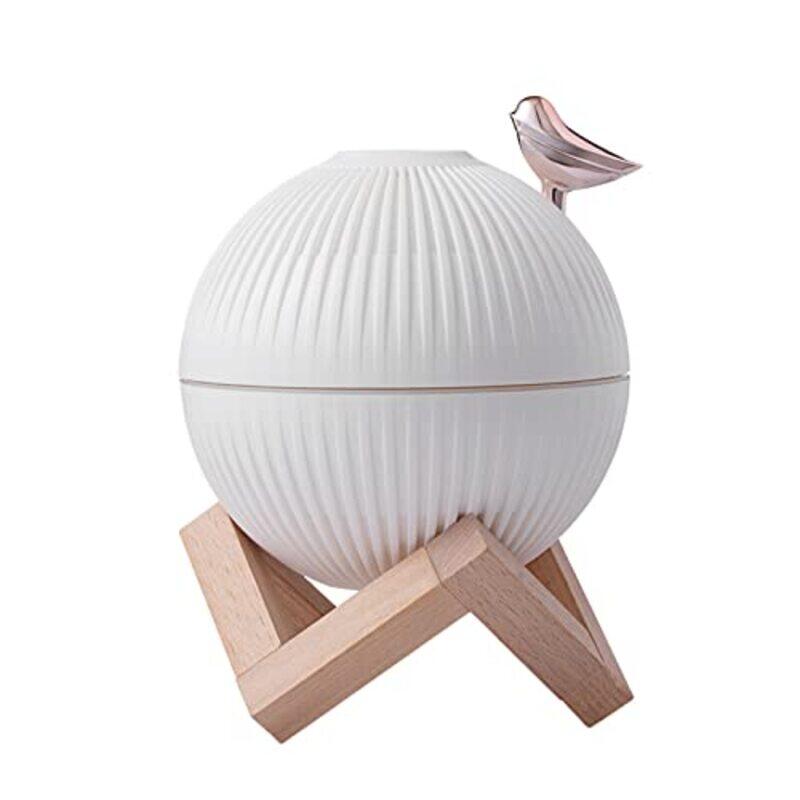 

Seedom USB Lark Mist Humidifier with Night Light Quiet Bird Shaped, 330ml, White/Light Brown