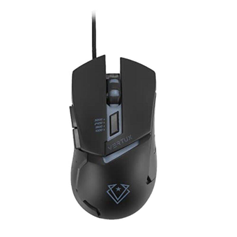 

Vertux Dominator Optical Gaming Mouse for PC, Black