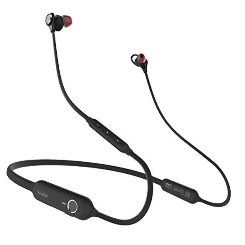 

Promate Wireless In-Ear Noise Cancelling Neckband Earphones, Black