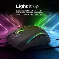 Vertux Rodon Optical Gaming Mouse for PC, Black