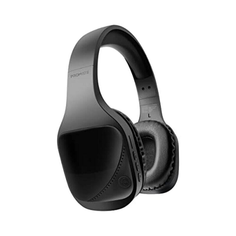 

Promate Nova Wireless On-Ear Headphones, Black/Red
