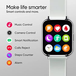 DIZO Fitness Tracker Smart Watch, White