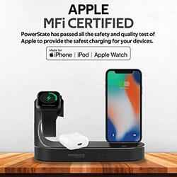 Promate Wireless Charging Station for Apple, Black