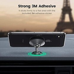 Go-Des Car Magnetic Dashboard Mount Phone Holder, Black