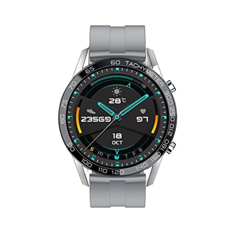 Xcell Classic-3 Smart Watch, Grey Silicone Strap